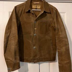 Rogue Territory Supply Brown Waxed Field Jacket